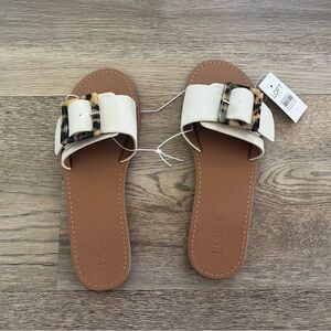 NWT LOFT Buckle Slide Sandals Size 7 NWT
